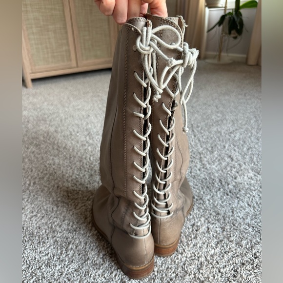 Sofft Sharnell Leather Tall Boots grey size 8 - Picture 14 of 15